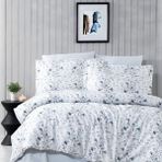 Aryıldız Home Saten Baskılı Nevresim Takımı Çift Kişilik Aqua - 001-Renkli - 240 x 260 cm