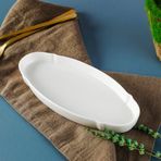 Aryıldız Lunar Yuvarlak Servis Tabağı Beyaz Porselen 20 cm