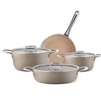 Aryıldız Neo-Ceramic 7 Parça Bej Tencere Seti