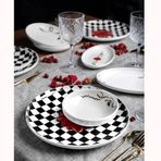 Aryıldız Plaid Rose 27 Parça Yemek Set