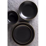 Aryıldız Saten Black Gold 24 Parça Yemek Takım