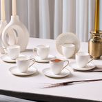 Aryıldız Serena Gold 12 Parça 6 Kişilik Kahve Fincan Takımı 90 ml - 1 Adet