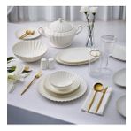 Aryıldız Sintra Gold 60 Parça Yemek Takımı