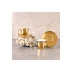 Aryıldız Stellar Gold 4 Parça 2 Kişilik Türk Kahve Fincan Takımı 90 ml