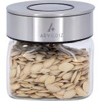 Aryıldız Timeless 400 ml Cam Kavanoz Şık Tasarım ve Metal Kapak ile Yiyeceklerinizi Korur