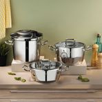 Aryıldız Touch & Cook Kanka Düdüklü 3+4,5+6 lt Tencere Seti