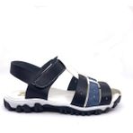ARZEN 4006 Kafesli Erkek Çocuk Sandalet Ayakkabı - Lacivert-Mavi