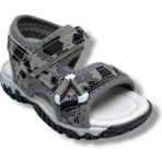 Arzen Bebe 225-26 Cırtlı Anatomik Erkek Bebek Sandalet Kamuflaj Gri 19-21