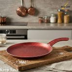 Arzu Çelik 30 cm Granit Krep Tavası - Kırmızı