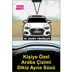 Arzuca Konsept Araba Dikiz Ayna Süsü | Kişiye Özel Pleksi Dikiz Ayna Süsü | Araç Ayna Süsü