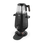 Arzum AR3083 Ehlikeyf Elektrikli Semaver Çay Makinesi 3.5L 2200W Cam Demlik Otomatik Sıcak Tutma - Siyah