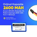 Arzum Ar4304 Robotek X4 Robot Süpürge 2600 Mah 14.4 V Batarya – Orjinal Uyumlu Uzun Ömürlü, Yüksek Performans Pil