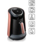 Arzum OK004 Okka Minio Türk Kahvesi Makinesi Taşma Önleyici Sistem, 4 Fincan Kapasiteli, Gün Batımı - Rose