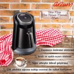 Arzum OK004 Okka Minio Türk Kahvesi Makinesi Taşma Önleyici Sistem, 4 Fincan Kapasiteli, Krom - Siyah - Krom