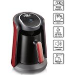 Arzum OK004 Okka Minio Türk Kahvesi Makinesi Taşma Önleyici Sistem, 4 Fincan Kapasiteli, Nar - Kırmızı