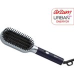 Arzum Saç Düzleştirici Fırça Seramik Plaka, Platin Gri, Kolay ve Hızlı Kullanım - Seçenek 1