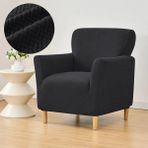Arzuyumtuğla Desen Koltuk Örtüsü Koltuk Kılıfı Lastikli Esnek Kanepe Örtüsü Çekyat Kılıfı - 75 x 90 cm - Antrasit