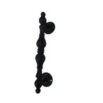AS Design Demir Döküm Ferforje Kapı Kolu(Siyah Boyalı)