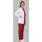 As Forma Doktor Önlüğü -Kısaboy-Ceketyaka - Beyaz - 2XL