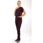 As Forma Scrub-Premium Likralı Bayan-Mürdüm - 2XL