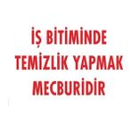 As Güvenlik Iş Bitiminde Temizlik Yapmak Mecburidir "1