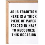As Is Tradition Tebrik Kartı - Kadınlar Erkekler için Komik Mutlu Doğum Günü Kartları - Kız Kardeş Kardeş Anne Baba için Mezuniyet Doğum Günü Hediyesi Fikri - Bestie Koca Karı Erkek Arkadaş Kız