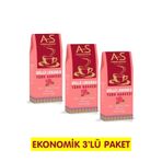 AS Kurukahvecisi Güllü Lokumlu Türk Kahvesi 100 Gr. X 3 Adet