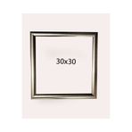 AS TİCARET 30x30 Çerçeve ( Postersiz ) - Bos1004 gümüş eskitme