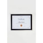 As Ticaret A4 Çerçeve Siyah 21X30 Sertifika Diploma Belge Fotoğraf Için Pvc Camlı