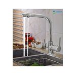 As Water Arıtma Bataryası 3 Yollu Arıtma Musluğu Su Arıtma Bataryası Sıcak - Soğuk Mix Krom