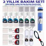 As Water Aura Cebilon Compact Ve Tüm Açık Kasa Cihazlar İle Uyumlu 2 Yıllık Filtre Seti