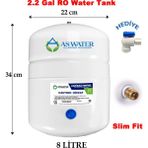 AS WATER Çelik Su Tankı 8 lt 2.2 Galon Butil Diyafram ile Su Arıtma