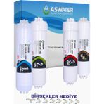 As Water Ihlas Aura Cebilon Silver, Platinium ve Plus Modelleri ile Uyumlu inline 4 Aşamalı Filtre Seti