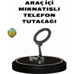 Asa Store 360° Dönebilen Katlanır Manyetik Araç Telefon Tutucu – Magsafe Uyumlu, Kompakt ve Şık Tasarım