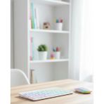 Asa Store 8033 Beyaz Klavye Aydınlatmalı Bluetooth Bağlantılı Ergonomik Tasarım