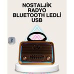Asa Store Ahşap Nostaljik Radyo Bluetooth USB Sd Kart Destekli