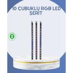 Asa Store Dış Mekan LED Kayan Yıldız Işığı 10 Çubuk Aydınlatma