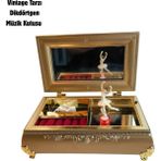 Asa Store SAM51 Dancer Vintage Tarzı Müzik Kutusu Dikdörtgen Şık Tasarım ile Estetik Hediye