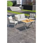 Asaella Mobilya Sierra 2+1+1 Metal Iskeletli Suya Dayanıklı Bahçe Balkon Mobilya Takımı Cafe, Salon Koltuk Takımı - Gri