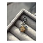 Asafaccessory Güneş Ay Yıldız Sallantılı Charm Gri