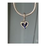 Asafaccessory Kayan Yıldız Kalp Çift Sallantılı Charm Gümüş Kaplama Gümüş Tek Ebat