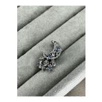 Asafaccessory Yıldız Sallantılı Ay Charm Gümüş Kaplama Gümüş Tek Ebat