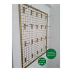 ASAFF TEL PANO 80X100 CM DUVARA MONTE 4x4 SIK TELLİ RENK GOLD 20 ADET 15 CM KANCA DAHİL