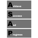 ASAP - Achieve Success And Progress: agenda, notebook, journal, planner, organizer, diary, memories, funny gift for family, friends and coworkers