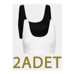 AŞAR MODA TEKSTİL Pedli Sporcu Sütyen Süprem Basic Büstiyer 2 Li