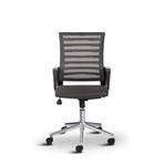 Asbir Mobilya Capri Fileli Metal Ayaklı Çalışma Koltuğu, Ofis Sandalyesi, Siyah, 57x53x95 cm, Ayarlanabilir Yükseklik (ANTRASİT)