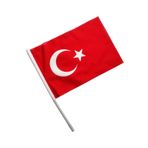 Ascann 30 Adet Saten Sopalı Türk Bayrağı