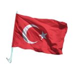 Ascann Alpaka Kumaş Sopalı Türk Bayrağı 30 x 45 cm 25'li
