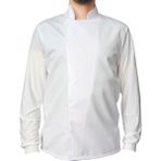 Aşçı Ceketi Likralı Kol Unisex Çıtçıtlı Uzun Kollu Chef Aşçı Mutfak Beyaz Ceket