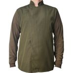 Aşçı Ceketi Likralı Kol Unisex Çıtçıtlı Uzun Kollu Chef Aşçı Mutfak Ceket - 3XL - Haki